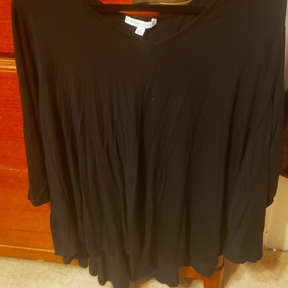 Green Envelope Black Top